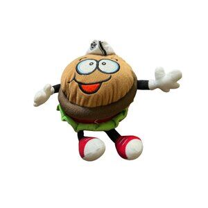 Kellytoy Steak & Shake Sizzle Plush Advertising Promo Hamburger Chef Stuffed 11"